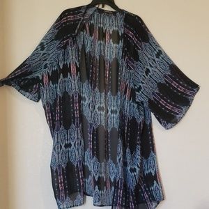 Express, Sheer Multi colored cover up, one size